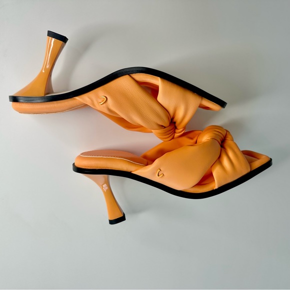 Circus Sam Edelman Orange Sim Square Toe Heel Sandal - Picture 4 of 10